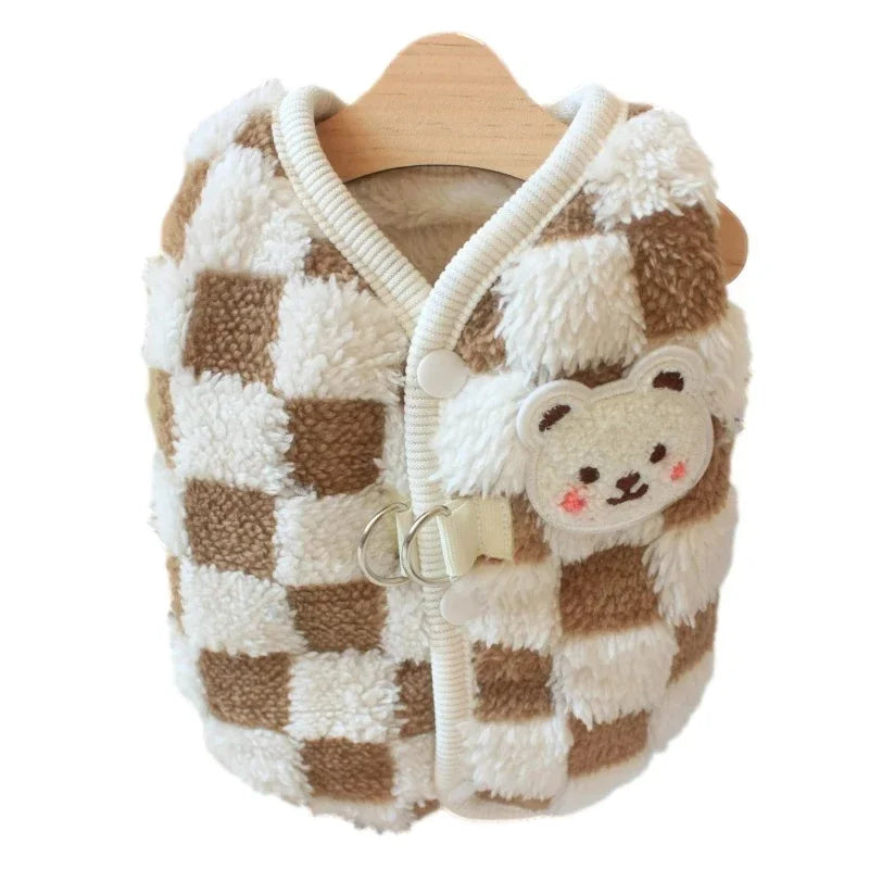 Plaid Pet Dog Coat