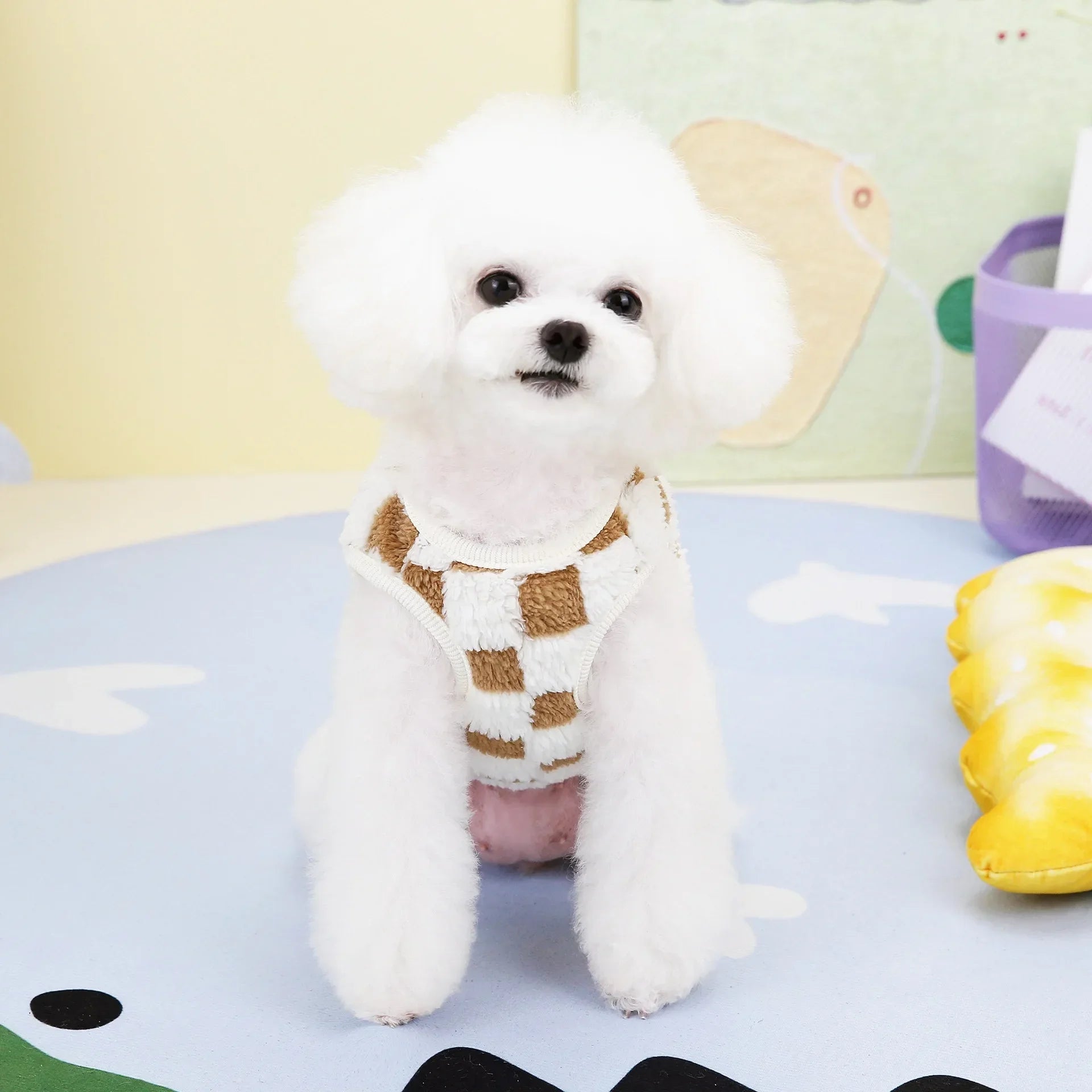 Plaid Pet Dog Coat