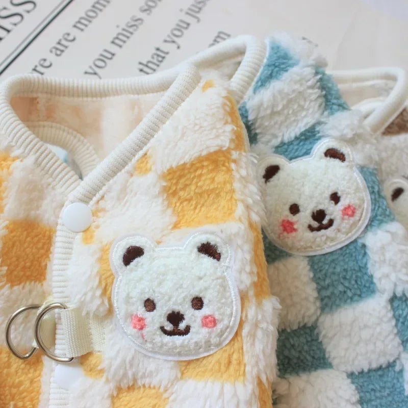 Plaid Pet Dog Coat