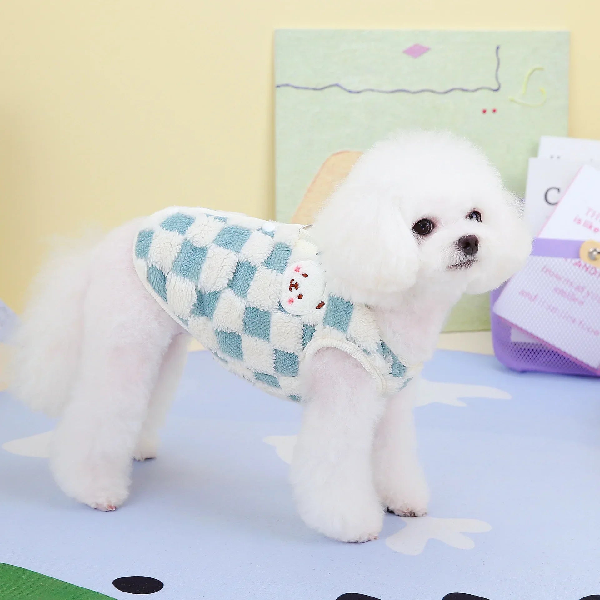 Plaid Pet Dog Coat