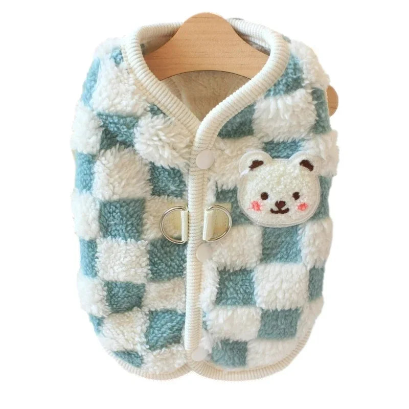 Plaid Pet Dog Coat