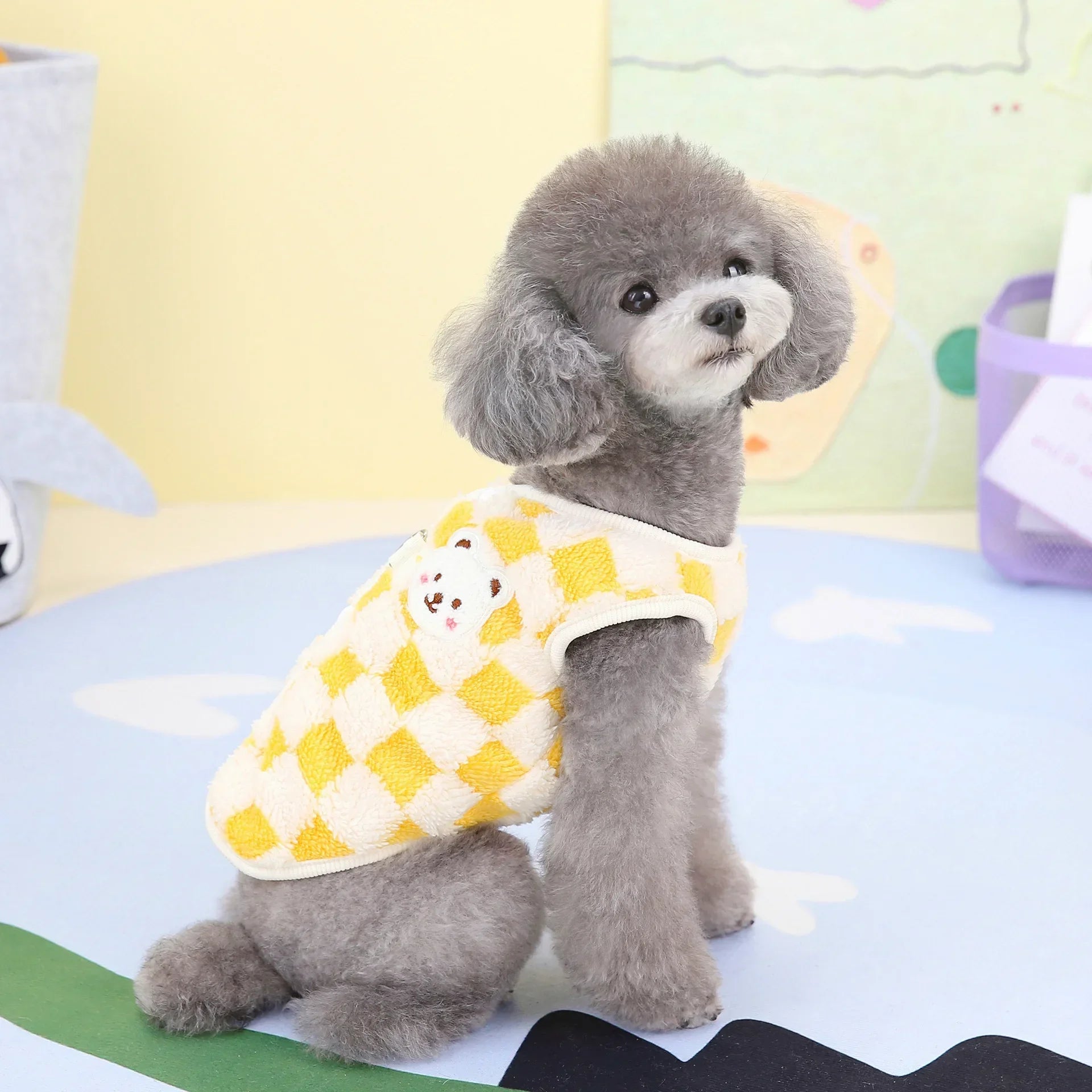 Plaid Pet Dog Coat