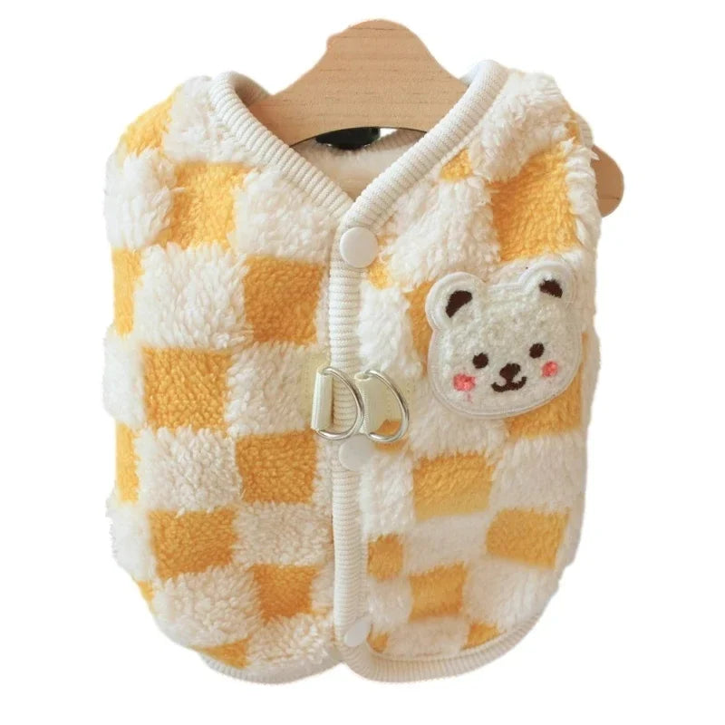 Plaid Pet Dog Coat