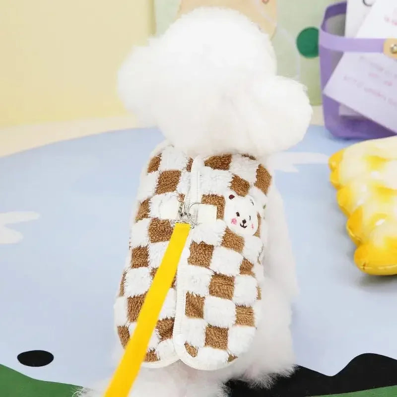 Plaid Pet Dog Coat