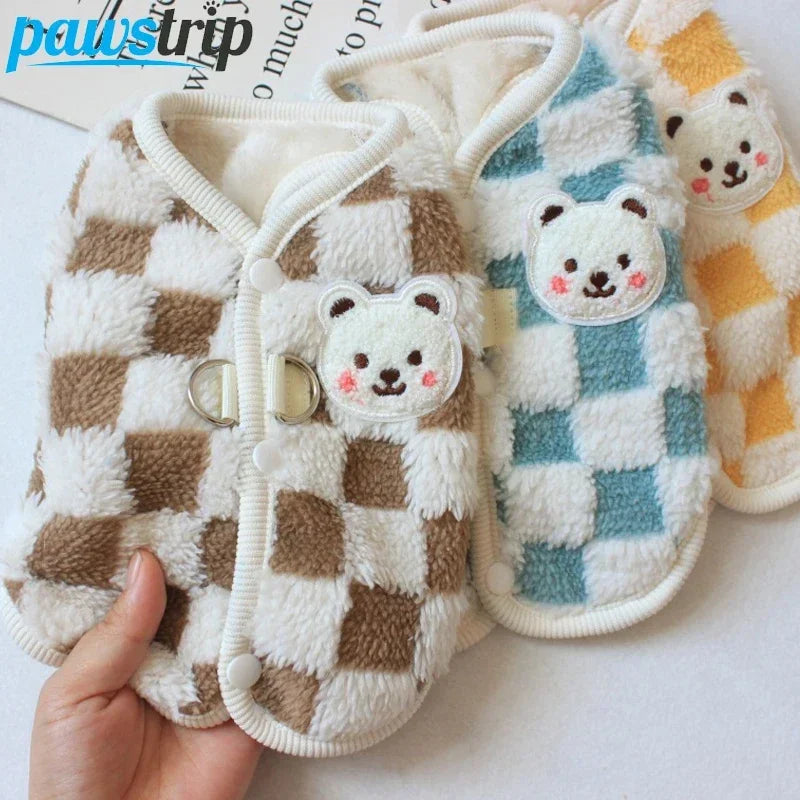 Plaid Pet Dog Coat